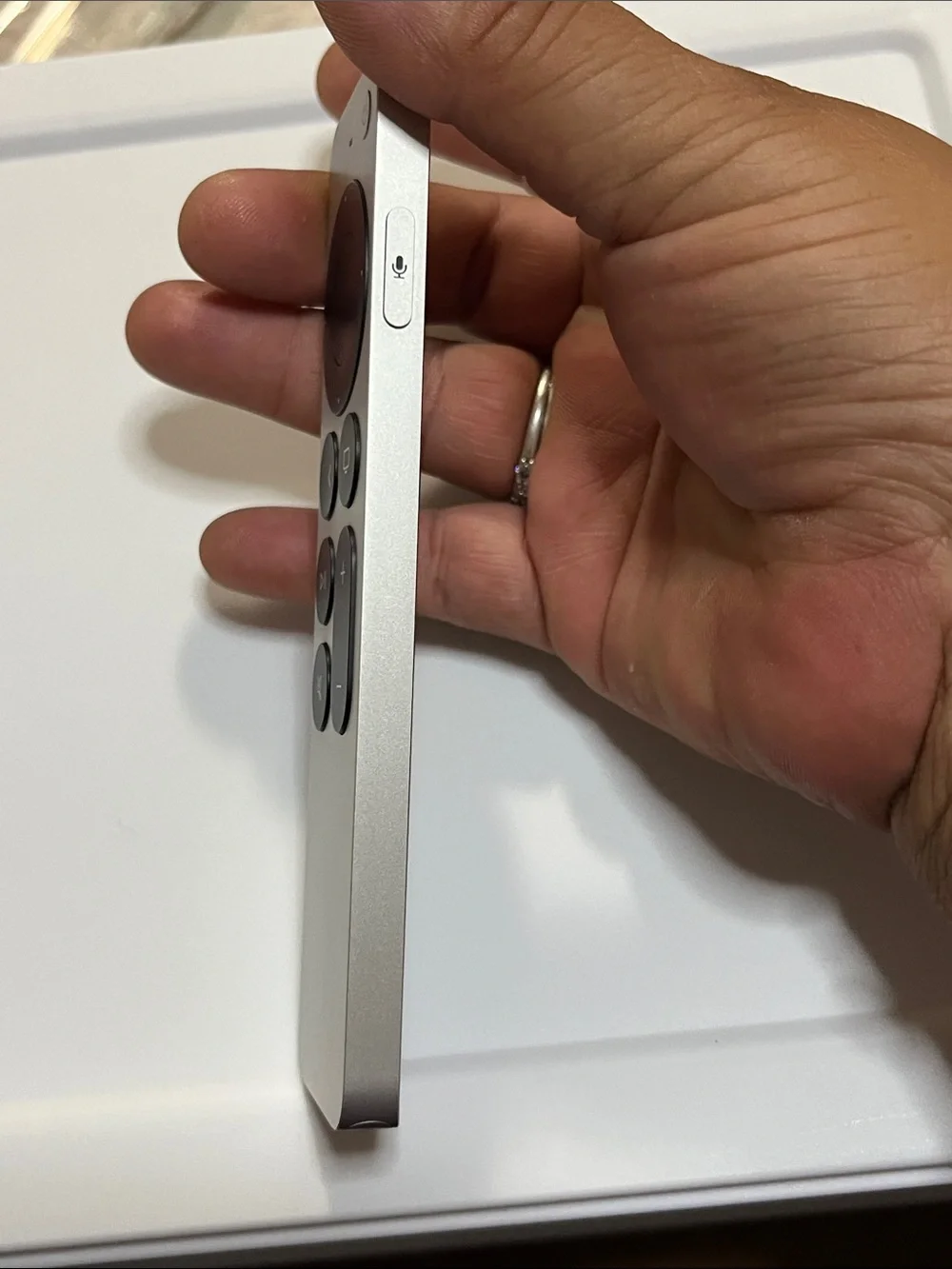 Apple Silver and Black Siri Remote for TV Streaming